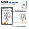 2-Pack Wtohobby Magnetic Soma Cube Block- Children's Educational Toys Magnetic Tiles for Kids Stress Relief Toy Puzzle Cubes to Develops Intelligence, Ideal for Birthday Gifts (Crystal, 2 Pack) view 4