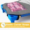 Custom Toddler Nap Mat for Preschool, Personalized Monogram Name Slumber Bags for Kids Daycare, Roll Up Sleeping Mats with Flannel Blanket & Removable Pillow for 2-15 Years Boys Girls Color02 view 2