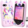 Kids Smart Phone for Girls Gifts - Toddler Christmas Birthday Gift for Age 3 4 5 6 Year Old, Kids Cell Phone Toy with Touchscreen, Dual Cameras, Learning, Kid Mp3 Player, Games with 32 GB Card view 1
