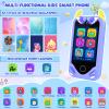 Kids Smart Phone for Boys Gifts - Toddler Christmas Birthday Gift for Age 3 4 5 6 Year Old, Kids Cell Phone Toy with Touchscreen, Dual Cameras, Learning, Music Player, Games with 32 GB Card view 2