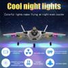 Amersis Remote Control Plane RTF J-20 Fire Fang 2.4Ghz 6-axis Gyro RC Airplane with Light Strip, Jet Fighter Toy Gift for Kids Beginner (Stealth Gray) view 4
