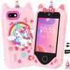 Kids Smart Phone for Girls Gifts - Toddler Christmas Birthday Gift for Age 3 4 5 6 Year Old, Kids Cell Phone Toy with Touchscreen, Dual Cameras, Learning, Kid Mp3 Player, Games with 32 GB Card view 1