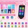 Kids Smart Phone for Girls Gifts - Toddler Christmas Birthday Gift for Age 3 4 5 6 Year Old, Kids Cell Phone Toy with Touchscreen, Dual Cameras, Learning, Kid Mp3 Player, Games with 32 GB Card view 2