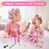 Topsolid Kids Makeup Kit for Girl, Real Washable Makeup for Kid with Mirror, Kids Makeup Sets for Girls 5-8, Princess Toys Cosmetic Set, Christmas & Birthday Gifts Toys for 3 4 5 6 7 8 Year Old Girls view 3