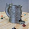 Inebriati Large Dice Tower with Can Cozy & Storage - DND Dice Tower - Roleplaying Games Accessories - Tabletop RPG Dice Organizer - Dragon Dice Tower for Beer (Red) view 4