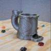 Magic Gifts and Goodies Paladin Dice Tower with Can Cozy & Storage - D&D Dice Tower - Tabletop RPG Dice Organizer - Dragon Dice Tower for Beer, Wine, Cider, Coffee, Hot Chocolate (Blue) view 4