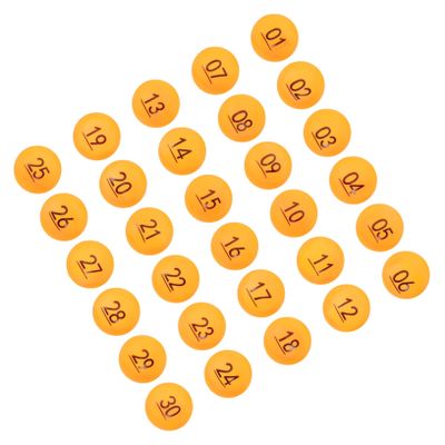 COLLBATH 30pcs Party Lottery Balls Numbered Raffle Balls for Game Night Activities