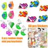 128 Pcs Easter Egg Filler Party Favors for Kids, Easter Basket Stuffers, Treasure Box Toys, Pinata Stuffers, Classroom Prizes, Goodie Bag Filler, Treasure Chest Carnival Prize for Boys Girls 4-8 view 2