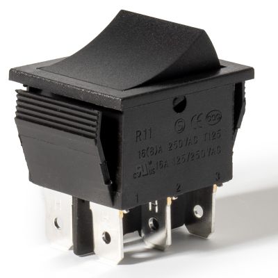 2 Pcs 6 pin 12volt 6V Gas Pedal for Kids Ride on Car Compatible with Power Wheels Foot Pedal Switch Universal Accelerator Kids Electric Cars Replacement Parts Speed Foot Pedal Reset Switch