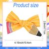 Back to School Pencil Hair Bow Clips for Baby Toddler School Bow Hair Clips Yellow Pencil Stripe Hair Bow Alligator Clips for Kindergarten Teacher Outfits Hair Accessories First Day of School Gifts view 2