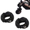 2 Pcs Stroller Wheel Protectors Black Dustproof Stroller Wheelchair Tire Protectors for Child Kid Jogger Wheels Protection Covers (S, 7.87 Diameter) (Black) view 1
