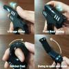 Ography Fidget Gun Fidget Toy Gun Fidget Slider, Enhanced Feel Stress Relief Relax EDC Gyro Finger Toy Fidget Ring Fingertip Textured Spinner Flip ASMR ADHD 3+ (Black Sliver) view 3