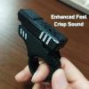 Ography Fidget Gun Fidget Toy Gun Fidget Slider, Enhanced Feel Stress Relief Relax EDC Gyro Finger Toy Fidget Ring Fingertip Textured Spinner Flip ASMR ADHD 3+ (Black Sliver) view 4