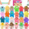 24 Pack Butter Slime Kit,Peach Charms Watermelon Slime,Super Soft and Non-Sticky, Stress Relief Toy Party Favors Birthday Gifts for Girls and Boys 6 7 8 9 10 11 12.Christmas Stocking Fillers. view 1