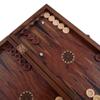 19" inch Handmade Elegant Backgammon Sets for Adults Wood Art Wooden Backgammon Board Set | Solid Rosewood Gift for Him, Dad, Anniversary view 3