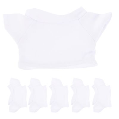 LALADEFIEE 24Pcs Doll Clothes T-Shirts for Stuffed Animals Cute and Replaceable Doll Costumes Soft Doll T-Shirt Clothes for Dress Up and Decor Compact and Reusable Small Doll Outfits