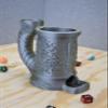 Disobedience Goat Dice Tower with Can Cozy & Storage - D&D Dice Tower - Tabletop RPG Dice Organizer - Dragon Dice Tower for Beer, Wine, Cider, Coffee, Hot Chocolate (Black/White) view 3