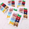 12 PCS Baby Bow Bangs Hair Clips Tiny Snap Clip for Infant Toddler Girl Mini Grosgrain Ribbon Hair Bow Barrettes Girls Hair Accessories (1.75" jojo bow Popular 12 colors) view 2
