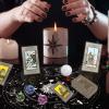 Erbacan Tarot Cards Deck for Beginners, 16pc Witchcraft Spell Kit,Tarot Cards with Meanings on Them- Quartz Crystal Ball,Incense Holder (Witchcraft Supplies kit Clearance) view 3