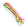UUYYEO 7 Pcs Neon Party Costume Necklaces Colorful Beaded Necklaces Mardi Gras Beads Necklaces Retro Beads Necklaces Fancy Dress Necklaces 80s Accessories view 1