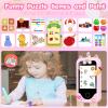 WEOLULI Kids Smart Phone with Dual Camera, Game & Music Player, Toddler Learning Play Toy Cell Phone, Gifts for Girls, Christmas, Birthday, Age 3-10, Light Pink view 3
