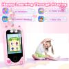 WEOLULI Kids Smart Phone with Dual Camera, Game & Music Player, Toddler Learning Play Toy Cell Phone, Gifts for Girls, Christmas, Birthday, Age 3-10, Light Pink view 4