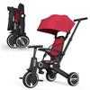 Bebehoo Tricycle Stroller for Toddler,Foldable Baby Tricycle,Kids Balance Bike with Push Handle,Toddlers Stroller Bike with 1 to 5 Years,7-in-1 Push Tricycle Bike for Kids (Red) view 1
