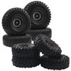 6-Spoke 1.9" Rubber Tires 108mm Wheels & 12mm Hex Hub Wheel Rims & RC 1.9" RC Tires and Wheel Nylon Rims 12mm Hex Hub OD 116mm/4.56" Rubber Tyre view 1