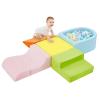 5-Piece Climbing Toys for Toddlers 1-3 , Baby Foam Blocks,Toddler Climbing Toys Indoor with Foam Ball Pit (Balls not Included), Soft Foam Climbing Blocks Set Indoor Play Gym for Crawling and Sliding view 1