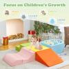 5-Piece Climbing Toys for Toddlers 1-3 , Baby Foam Blocks,Toddler Climbing Toys Indoor with Foam Ball Pit (Balls not Included), Soft Foam Climbing Blocks Set Indoor Play Gym for Crawling and Sliding view 4