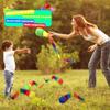 Kugliwa 15 Pcs Rainbow Catch Tail Balls Foam Colorful Meteor Playground Sports Throw and Catch Ball with Rainbow Tail for School Educational Training view 3