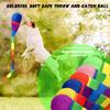 Kugliwa 15 Pcs Rainbow Catch Tail Balls Foam Colorful Meteor Playground Sports Throw and Catch Ball with Rainbow Tail for School Educational Training view 4