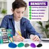 Fidget Toys Adults Sensory Stone: 6 Pack Textured Worry Stone for Autism Kids Calming Down - Fidget Stress Toys for Anxiety Relief - Small Students Prizes Fidget Toys view 4
