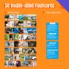 50 Verb Flashcards, Picture & Word Cards Action Language Builder Visual Aid Language Learning Tool for Autism, ESL Teaching Materials for Adults, Non-Verbal Children Vocabulary Builder for Kids view 2