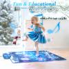 SKYCOMET Dance Mat, Ice and Snow 6-Button Princess Dance Mat for Kids Ages 4-8, Bluetooth Music Control, 13 Built-in Music, 6 Game Modes, 3-10 Year Old Girl Gifts view 2