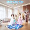SKYCOMET Dance Mat, Ice and Snow 6-Button Princess Dance Mat for Kids Ages 4-8, Bluetooth Music Control, 13 Built-in Music, 6 Game Modes, 3-10 Year Old Girl Gifts view 3