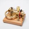 Domiuie 1.9CC Internal Combustion Engine Model Kit, 1.9CC Horizontal Single Cylinder Four-Stroke Metal Engine Molde Kit That Works, Mini Engine Kits Educational Toy Model for Adult view 4