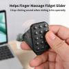 Fidget Toys Adults Metal Magnetic Fidget Slider Magnet Finger Haptic EDC Helps for Adults Office Desk Finger Massage Relief Anxiety and Stress (Black) view 3
