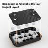 Fidget Toys Adults Metal Magnetic Fidget Slider Magnet Finger Haptic EDC Helps for Adults Office Desk Finger Massage Relief Anxiety and Stress (Black) view 4