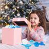 EZdhuawuse Winter Fine Motor Toys - 270Pcs Christmas Counting Sorting Sensory Bin Filler Set for Kids Winter Counting Toy with Felt Snowflakes Pom Poms Cup Clip for Preschool Education Activities view 3