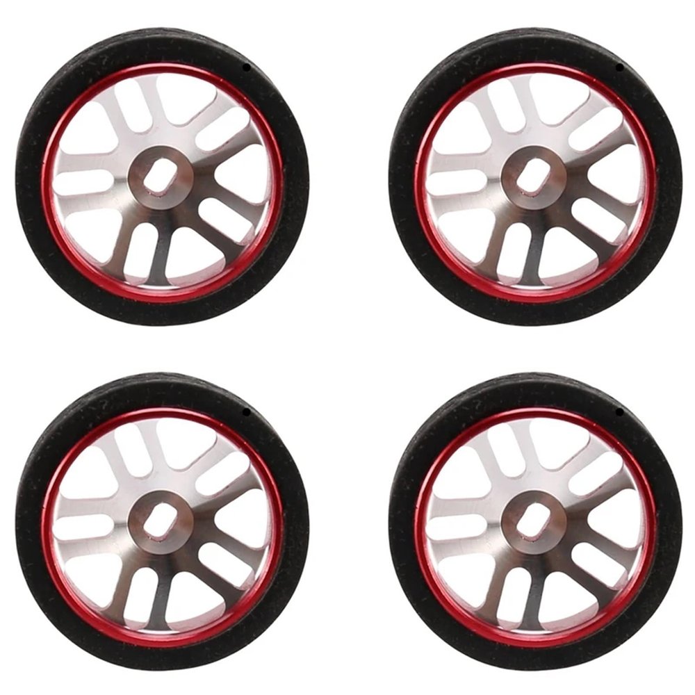 VBCERSDZ RC Wheel Tire Compatible with Wltoys K969 K989 for Dgawd for Mini-Z 1/28 RC Car Tires 4Pcs Upgrade Wheels Replacement Accessories