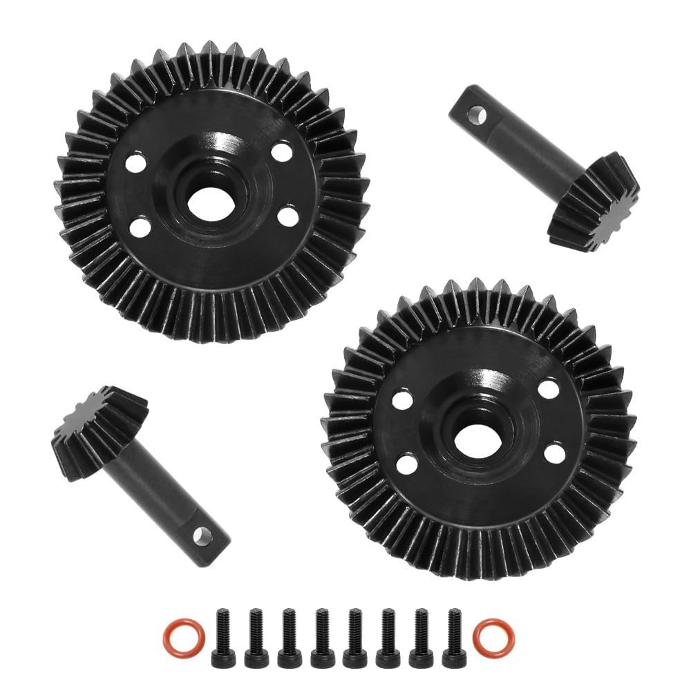 37T 13T Steel Differential Gear Set Ring Gear Pinion Gear 5379X 5679R for Traxxas for Summit for E-Revo 1/10 RC Car Upgrade Parts(2 Set)