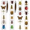 Dazoratix Insect Bug Stickers Rolls - 1000Pcs Small Animal Sticker Ladybird Beetle Butterfly Decals Aesthetics Self-Adhesive Labels for Kids School Prizes Rewards Classroom Teaching view 1
