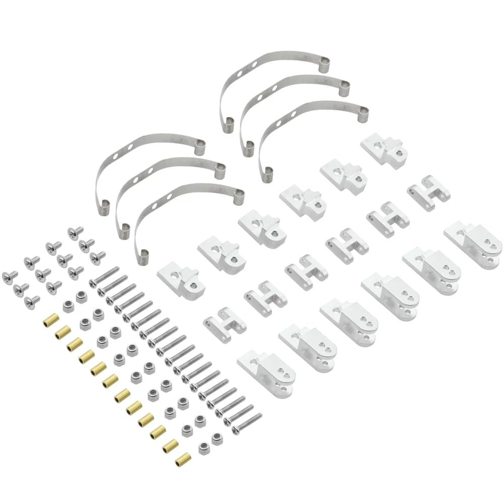 for WPL Steel Shock Absorber Suspension Leaf Springs for WPL B16 B36 for JJRC Q60 Q63 Q75 1/16 6WD 6X6 RC Car Upgrade Parts Accessories(Silver)