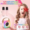 Mini Karaoke Machine for Kids, Girl Toys Gifts, Kids Karaoke Wireless Microphone for 4,5,6,7,8,9,10,11,12 Years Old Boys and Girls Christmas Party Gifts Toys (Pink) view 2