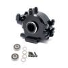 VBCERSDZ RC Transmission Gear Box Compatible with Losi for Baja for Rock for Rey Metal Front Gear Box Gearbox Housing 1/10 RC Car Upgrade Parts Replacement Accessories(Black) view 2