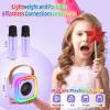 Mini Karaoke Machine for Kids, Girl Toys Gifts, Kids Karaoke Wireless Microphone for 4,5,6,7,8,9,10,11,12 Years Old Boys and Girls Christmas Party Gifts Toys (Purple) view 2