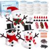BANBBUR 12 Pack Christmas Stocking Stuffers for Kids,Christmas Crafts for Kids,Modeling Clay DIY Build a Snowman Crafts Kit Bulk Christmas Gifts Activities view 1
