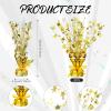 Crowye 6 Pcs Metallic Foil Spray Centerpiece Party Star Fall Table Decoration Valentine's Day New Year 2026 Table Decor for Birthday Party Holiday(Gold,Medium Star) view 3