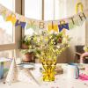 Crowye 6 Pcs Metallic Foil Spray Centerpiece Party Star Fall Table Decoration Valentine's Day New Year 2026 Table Decor for Birthday Party Holiday(Gold,Medium Star) view 4